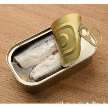 Harga murah sardin ikan kalengan dalam minyak kacang soya